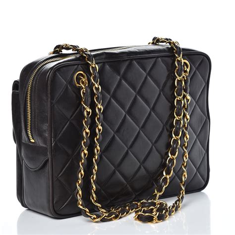 chanel black quilted shoulder bag|chanel shoulder bag price.